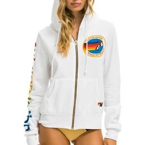 Aviator Nation Venice Beach Hoodie - White - NWT